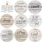 Ceramic Coasters with Bible Verses, Christian Coasters Set of 8 with Holder, Absorbent Drink Coasters for Christian Gifts and Home Decor, 4 Inches